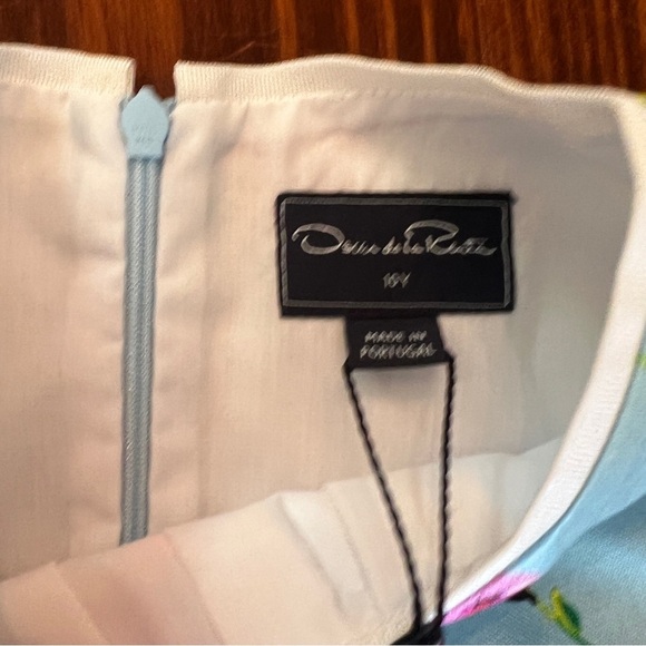 OSCAR DE LA RENTA Girls Silk & Cotton Floral Dress NWT - Picture 4 of 6